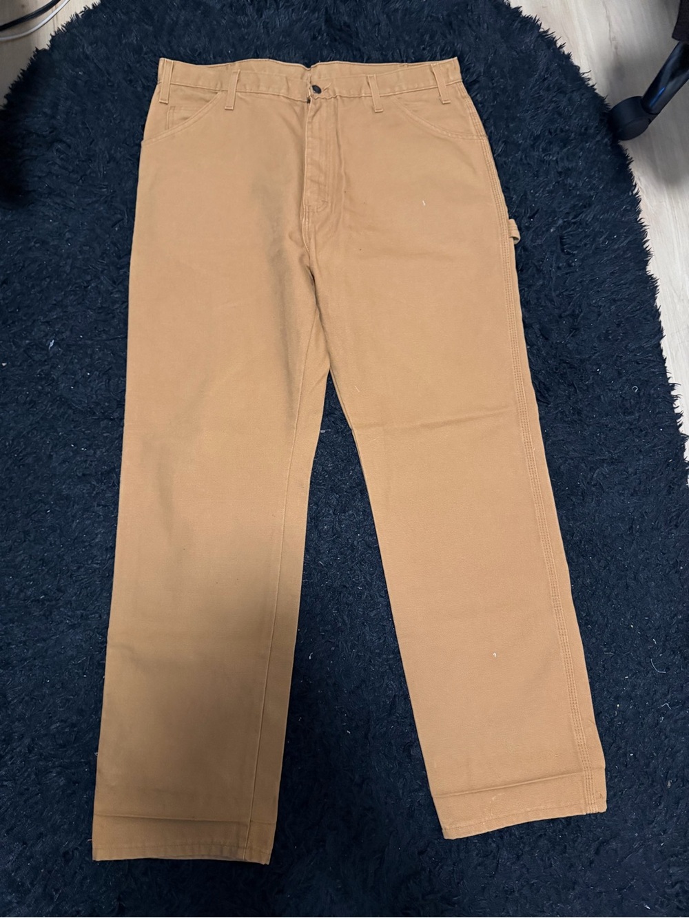 Dickies Men's Tan Work Pants — Classic Straight Fit